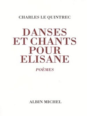 cover image of Danses et chants pour Elisane